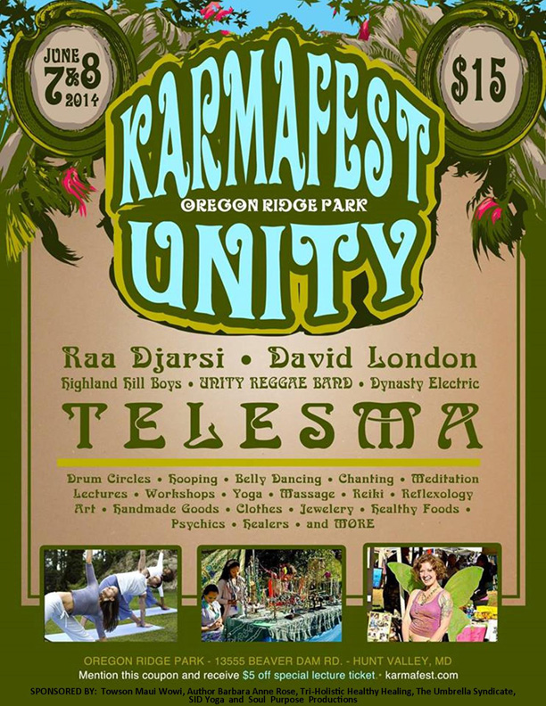 KarmaFest annual festivals, camps, retreats and weekly events featuring