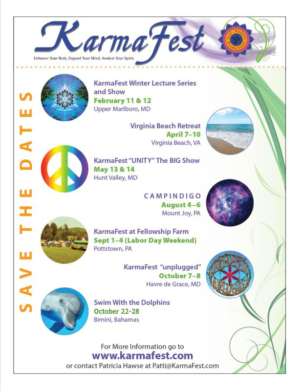 KarmaFest annual festivals, camps, retreats and weekly events featuring